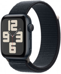 Apple Watch SE (2024) 44mm, корпус из алюминия (Темная ночь)