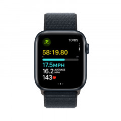 Apple Watch SE (2024) 44mm, корпус из алюминия (Темная ночь)