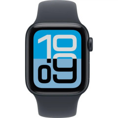 Apple Watch SE 3 (2025) 44mm, корпус из алюминия «Midnight», ремешок Sport Band «Midnight», чёрный