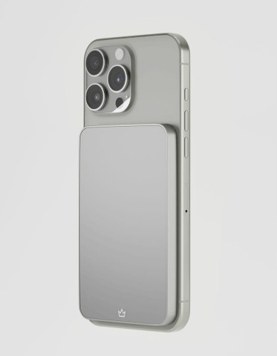 Аккумулятор внешний VLP Diamond Energy MagSafe, Qi2, 5000 mAh, USB-C, натуральный титан