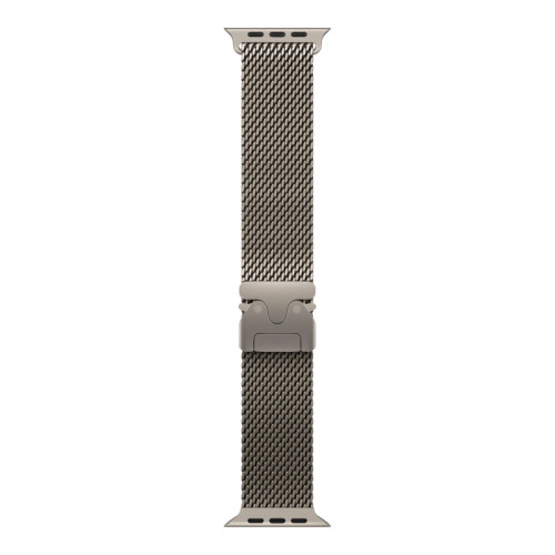 Apple Watch Ultra 4 (2026), 49 мм, корпус из титана цвета «Natural», ремешок Titanium Milanese Loop цвета «Natural», бежевый