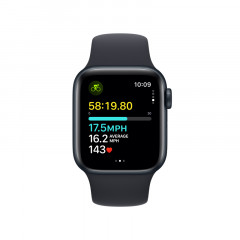 Apple Watch SE (2024) 40mm, корпус из алюминия (Темная ночь)