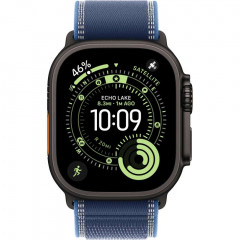 Apple Watch Ultra 3 (2025), 49 мм, корпус из титана цвета «Black», ремешок Trail Loop цвета «Blue/Bright Blue», синий