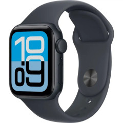Apple Watch SE 3 (2025) 40mm, корпус из алюминия «Midnight», ремешок Sport Band «Midnight», чёрный