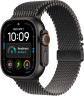 Apple Watch Ultra 4 (2026), 49 мм, корпус из титана цвета «Black», ремешок Titanium Milanese Loop цвета «Black», чёрный