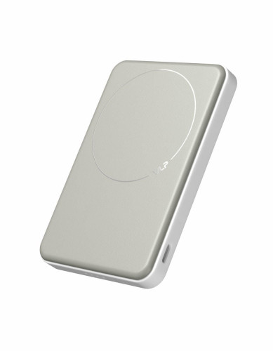 Аккумулятор внешний VLP Solid Energy 5000 mAh SSB, Qi2 20W, белый