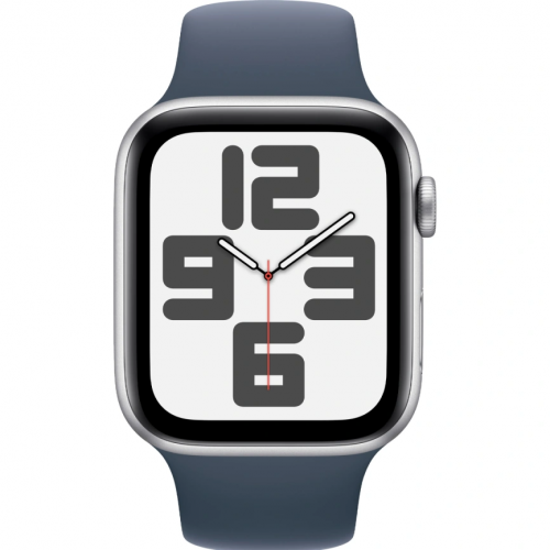 Apple Watch SE (2024) 40mm, корпус из алюминия (Серебристый)