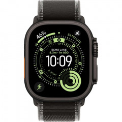 Apple Watch Ultra 3 (2025), 49 мм, корпус из титана цвета «Black», ремешок Trail Loop цвета «Black/Charcoal», чёрный