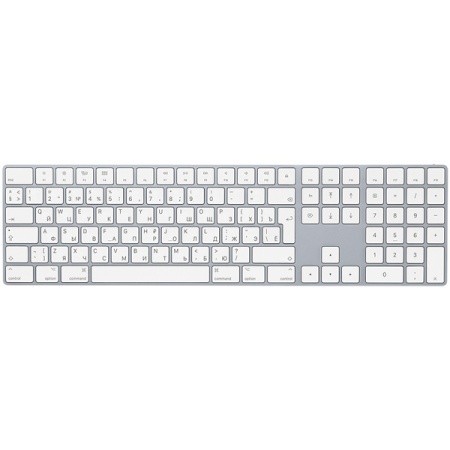 Клавиатура беспроводная Apple Magic Keyboard, белый (MQ052)