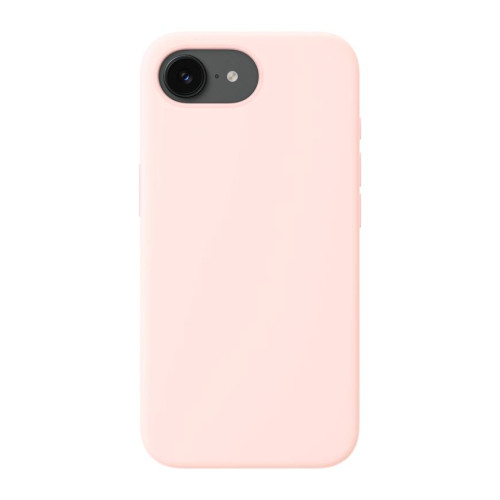 Силиконовый чехол MagSafe Apple Silicone Case для iPhone 16e и 17e (Бледно-розовый | Soft Pink)