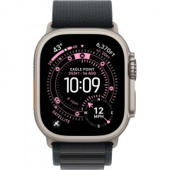 Apple Watch Ultra 3 (2025), 49 мм, корпус из титана цвета «Natural», ремешок Alpine Loop цвета «Black», чёрный