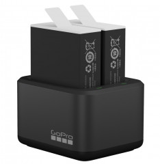 Зарядное устройство + два аккумулятора Enduro для GoPro HERO12 \ 11 Black \ HERO10 и HERO9