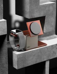 Комплект беспроводное зарядное устройство VLP NEO, Apple Watch, Amber Gray (аккумулятор 5000)