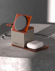 Комплект беспроводное зарядное устройство VLP NEO, Apple Watch, Amber Gray (аккумулятор 5000)