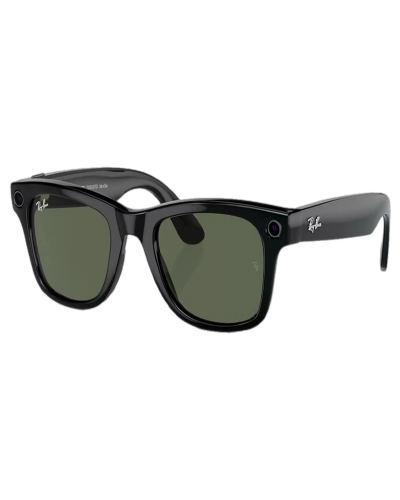Ray-Ban Meta Wayfarer RW4006 (Глянцевая черная оправа линзы зеленые)