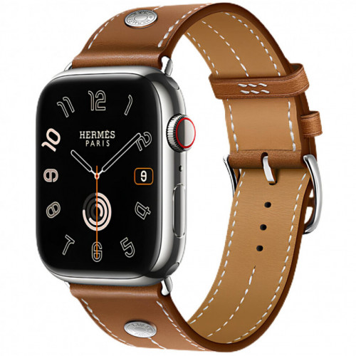 Apple Watch Series 9 Hermes 45mm, корпус из нержавеющей стали (Серебристый)