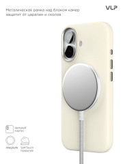 Чехол защитный VLP Aster Pro Case с MagSafe для iPhone 17, белый