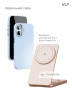 Чехол защитный VLP Aster Pro Case с MagSafe для iPhone 17, голубой