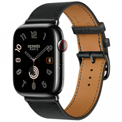 Apple Watch Series 9 Hermes 45mm, корпус из нержавеющей стали (Черный космос)