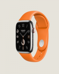 Apple Watch Series 9 Hermes 45 мм корпус из нержавеющей стали цвета серебро (Серебристый)