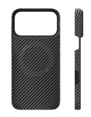 Чехол защитный VLP Kevlar Case с MagSafe для iPhone 17 Pro Max, черный