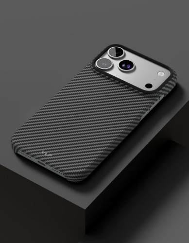 Чехол защитный VLP Kevlar Case с MagSafe для iPhone 17 Pro Max, черный