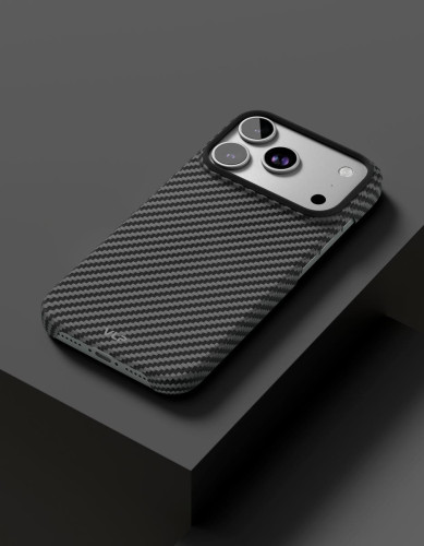 Чехол защитный VLP Kevlar Case с MagSafe для iPhone 17 Pro, черный
