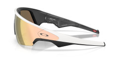 Умные очки Oakley Meta Vanguard OW8001 (белая оправа, линзы розовое золото) Prizm Rose Gold