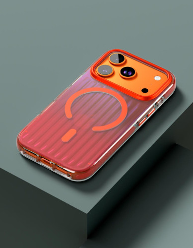 Чехол защитный VLP Pulse Case с MagSafe для iPhone 17 Pro, оранжевый