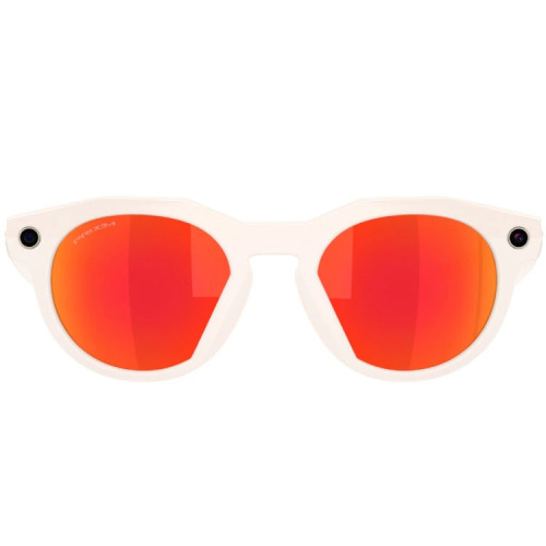 Умные очки Oakley Meta HSTN 00W8002 (белая оправа, линзы красно-оранжевые) Warm Grey Prizm Ruby