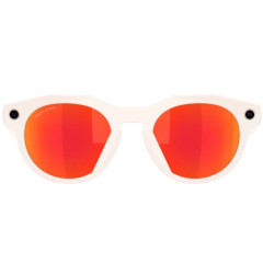 Умные очки Oakley Meta HSTN 00W8002 (белая оправа, линзы красно-оранжевые) Warm Grey Prizm Ruby