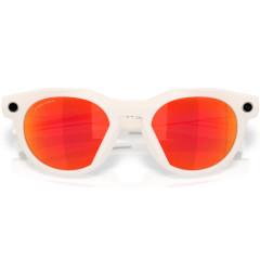 Умные очки Oakley Meta HSTN 00W8002 (белая оправа, линзы красно-оранжевые) Warm Grey Prizm Ruby