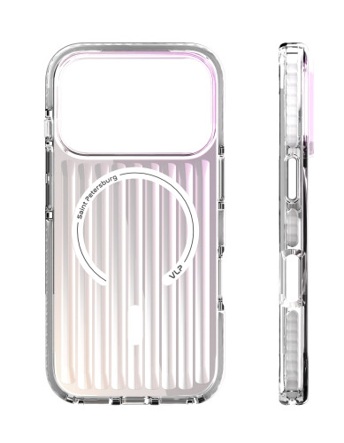Чехол защитный VLP Pulse Case с MagSafe для iPhone 17 Pro Max, перламутровый