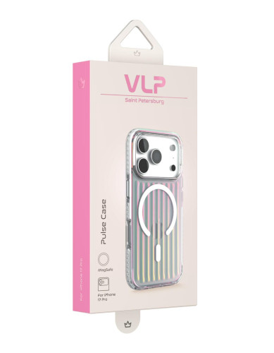 Чехол защитный VLP Pulse Case с MagSafe для iPhone 17 Pro, перламутровый
