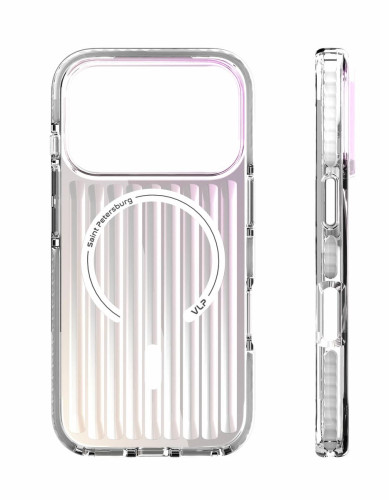 Чехол защитный VLP Pulse Case с MagSafe для iPhone 17 Pro, перламутровый
