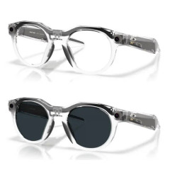 Умные очки Oakley Meta HSTN 00W8002 (прозрачная оправа, линзы черные) Clear/Transitions Grey