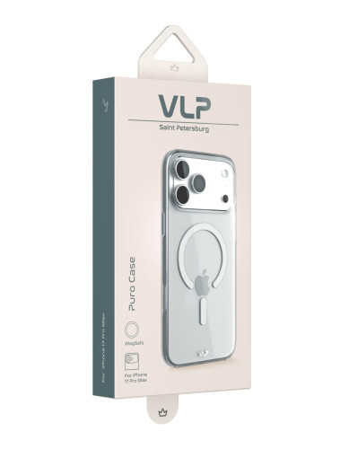 Чехол защитный VLP Puro Case с MagSafe для iPhone 17 Pro Max, прозрачный