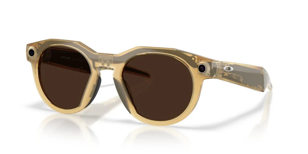 Умные очки Oakley Meta HSTN 00W8002 (бежевая оправа, линзы черные) Lichte Сurry/Transitions Brown