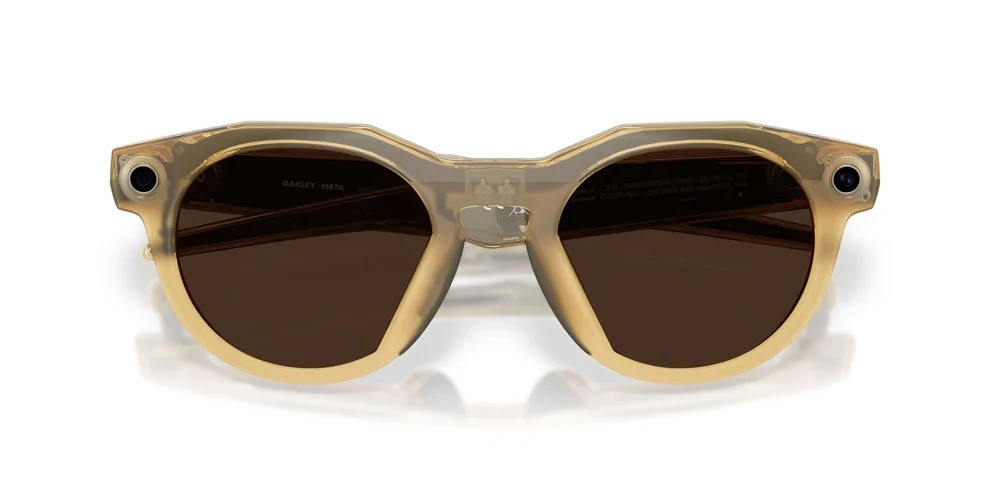 Умные очки Oakley Meta HSTN 00W8002 (бежевая оправа, линзы черные) Lichte Сurry/Transitions Brown