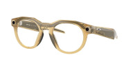 Умные очки Oakley Meta HSTN 00W8002 (бежевая оправа, линзы черные) Lichte Сurry/Transitions Brown