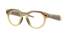 Умные очки Oakley Meta HSTN 00W8002 (бежевая оправа, линзы черные) Lichte Сurry/Transitions Brown