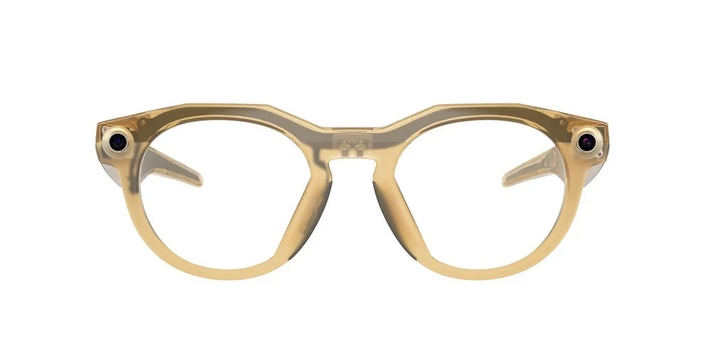Умные очки Oakley Meta HSTN 00W8002 (бежевая оправа, линзы черные) Lichte Сurry/Transitions Brown