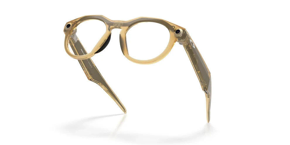 Умные очки Oakley Meta HSTN 00W8002 (бежевая оправа, линзы черные) Lichte Сurry/Transitions Brown