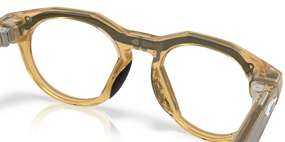 Умные очки Oakley Meta HSTN 00W8002 (бежевая оправа, линзы черные) Lichte Сurry/Transitions Brown