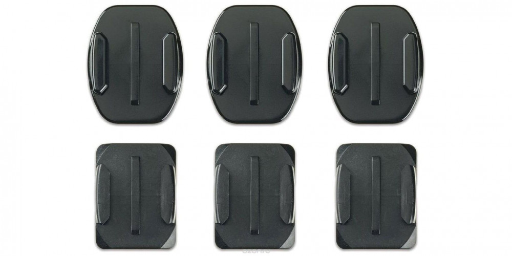 Набор плоских и изогнутых клеящихся платформ GoPro Flat + Curved Adhesive Mounts (AACFT-001)