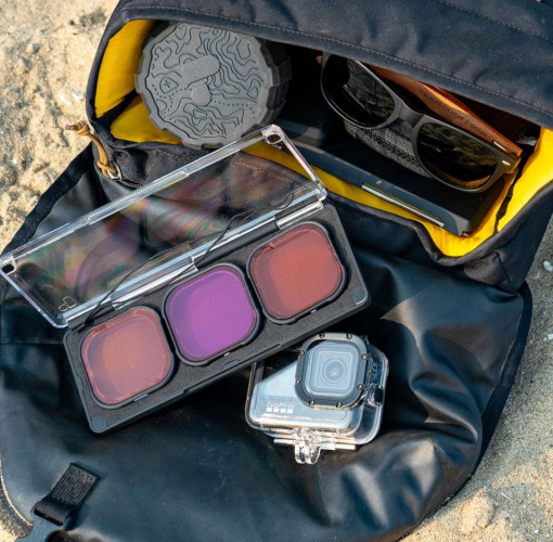 Фильтры для GoPro HERO9 / HERO10 / HERO11 / HERO12 Black от PolarPro на защитный бокс