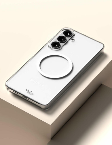 Чехол защитный VLP Puro Case с MagSafe для Samsung Galaxy S26, прозрачный