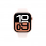 Apple Watch Series 10 46mm, корпус из алюминия (Розовое золото), спортивный ремешок (румянец) M/L
