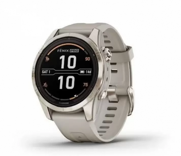 Умные часы Garmin Fenix 7S Pro Sapphire Solar (Золотой)