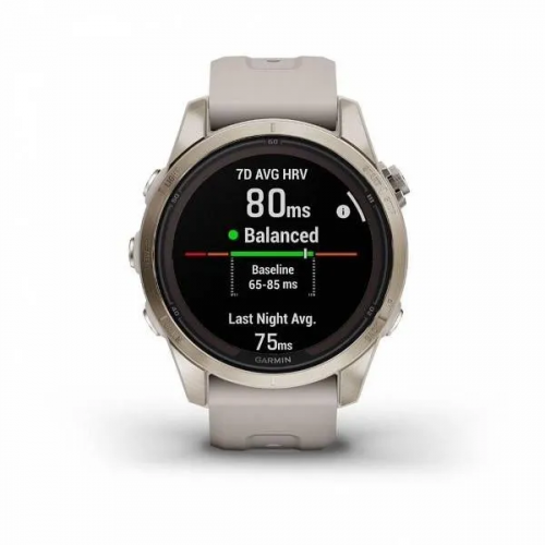 Умные часы Garmin Fenix 7S Pro Sapphire Solar (Золотой)